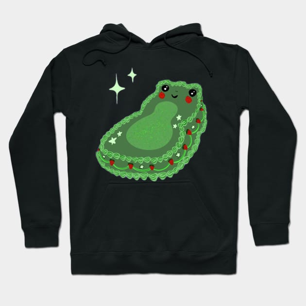 Froggy cake no background Hoodie by hgrasel